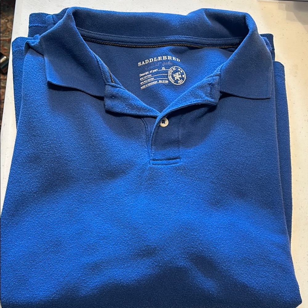 Saddlebred Men's Blue Polo Shirt